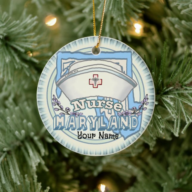 Adorno De Cerámica Maryland Nurse (Árbol)