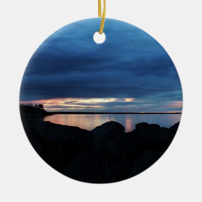 Adorno De Cerámica Más allá de las rocas (Frente)