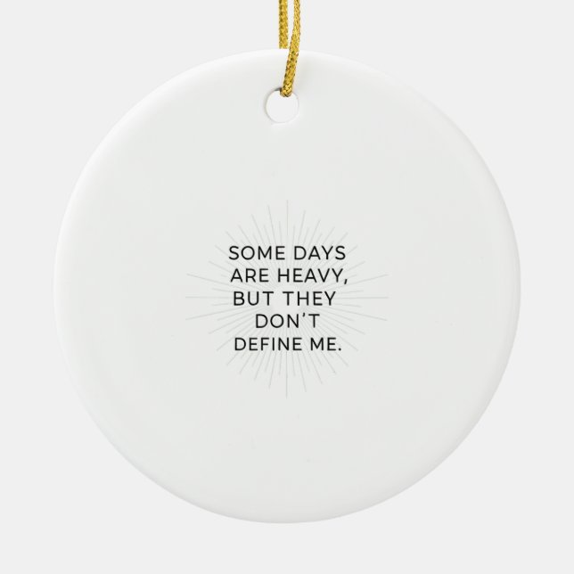 Adorno De Cerámica Más allá de los días difíciles (Frente)