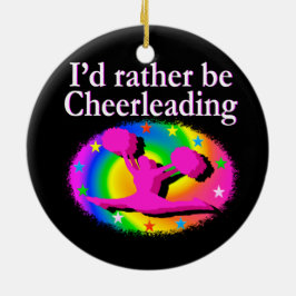 ADORNO DE CERÁMICA MÁS BIEN SER CHEERLEADOR
