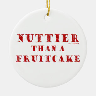 Adorno De Cerámica Más de nuez que un Fruitcake