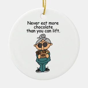 Adorno De Cerámica Más humor de chocolate