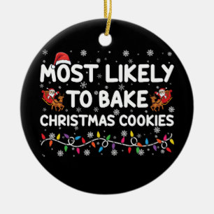 Adorno De Cerámica Más Probable De Hornear Galletas De Navidad Cocine