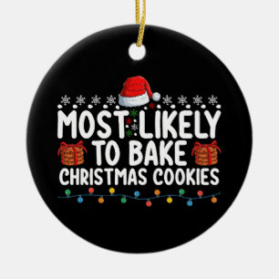 Adorno De Cerámica Más Probable De Hornear Galletas De Navidad Vacaci