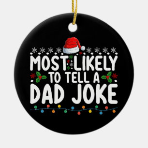 Adorno De Cerámica Más Propenso a Contar un Chiste de Papá Navidad Fa