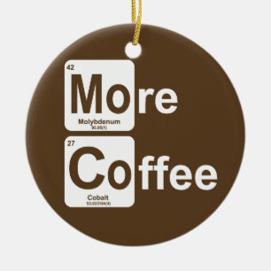 Adorno De Cerámica Más tabla periódica del café