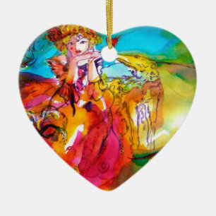 Adorno De Cerámica Máscara de carnaval de MIRANDOLINA / Veneciana
