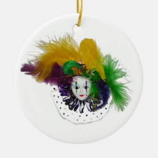 Adorno De Cerámica Máscara de Mardi Gras