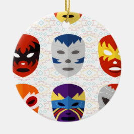 Adorno De Cerámica Máscaras de lucha libre