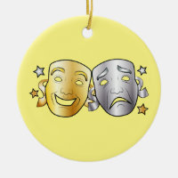 Máscaras estilizadas del drama de la comedia y de
