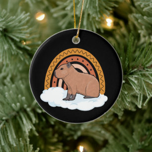 Adorno De Cerámica Mascota Capibara
