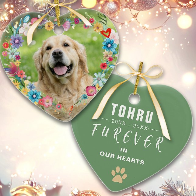 Adorno De Cerámica Mascota de fotografía personalizado Memorial Coraz (Subido por el creador)