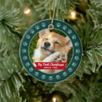Mascota de Navidad Verde Personalizado de Paws con