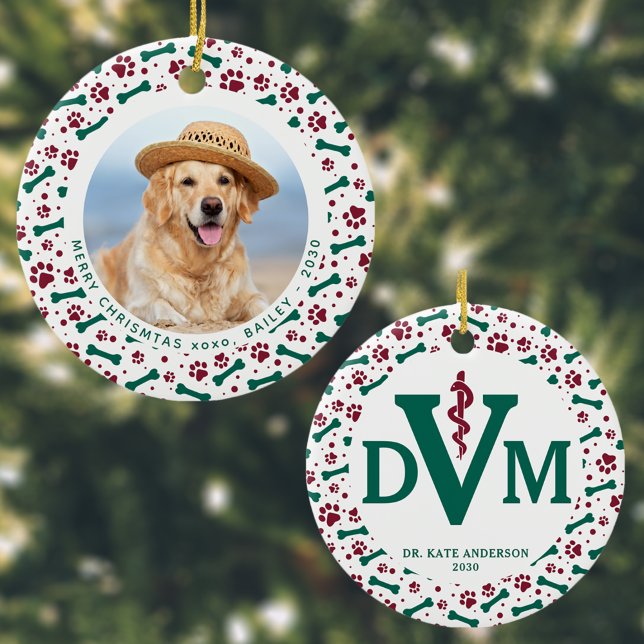 Adorno De Cerámica Mascota de perro personalizado Foto DVM Navidades  (Subido por el creador)