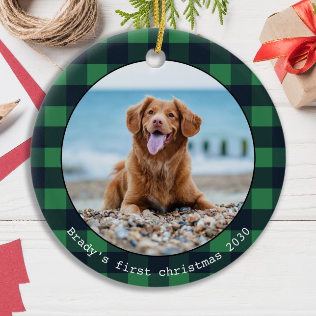 Adorno De Cerámica Mascota de perro personalizado foto Navidades de e (Subido por el creador)