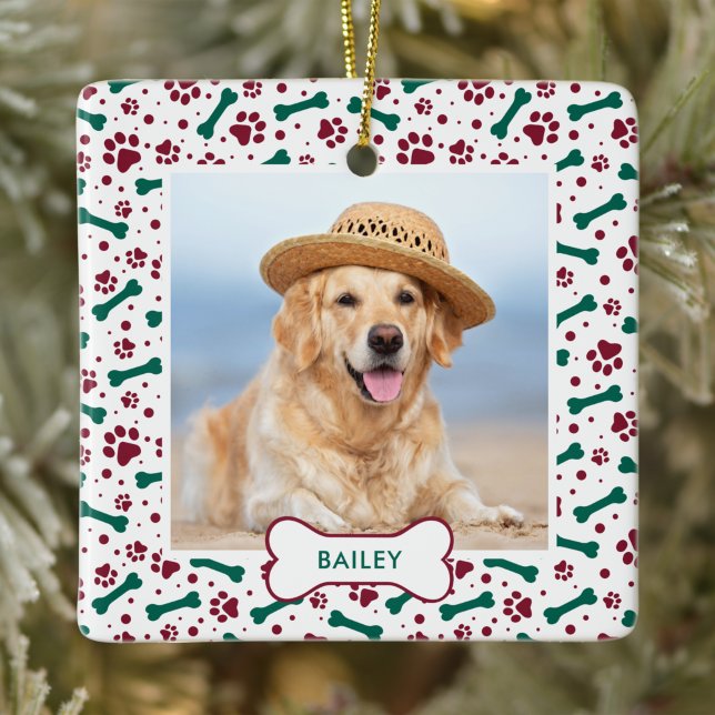 Adorno De Cerámica Mascota de perros con fotografías imprimen Navidad (Subido por el creador)