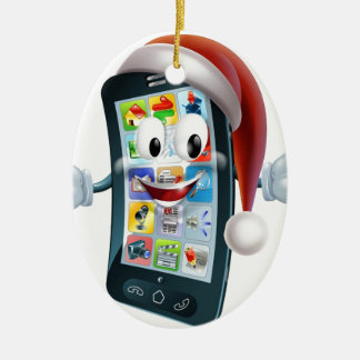 Adorno De Cerámica Mascota del teléfono del navidad