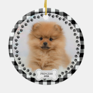 Adorno De Cerámica Mascota Dos Navidades de fotografía Personalizados
