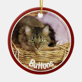 Adorno De Cerámica Mascota festivo Foto Navidades 2021