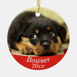 Adorno De Cerámica Mascota lindo con Navidades de citas