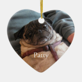 Adorno De Cerámica Mascota Memorial Gift Photo Heart