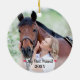 Adorno De Cerámica Mascota personal de caballos ama mi mejor foto de  (Atrás)