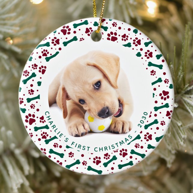 Adorno De Cerámica Mascota Personalizado 2 Perro Foto Paw Imprime Nav (Subido por el creador)