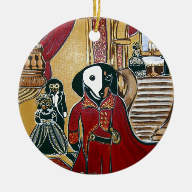 ADORNO DE CERÁMICA MASQUERADE DOXIE (Frente)