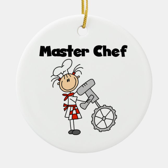 Adorno De Cerámica Master Chef - Mujer (Frente)