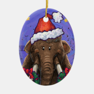 Adorno De Cerámica Mastodon festivo