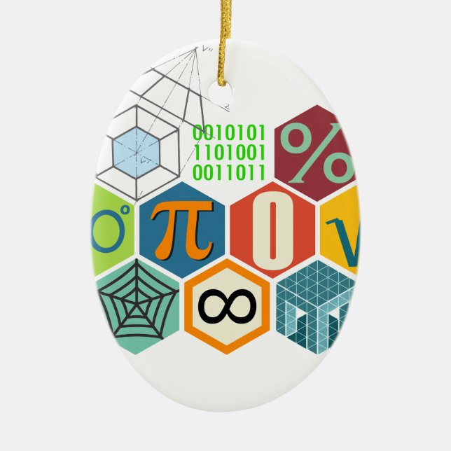 Adorno De Cerámica matemáticas (Frente)