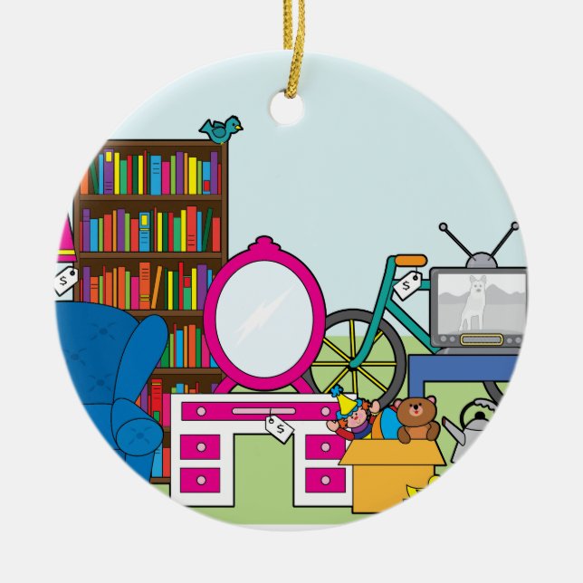 Adorno De Cerámica Materia de la venta de garaje (Frente)