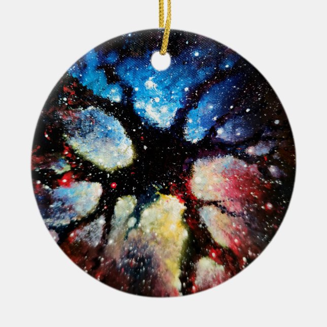 Adorno De Cerámica Materia oscura en el universo (Frente)