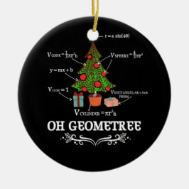 Adorno De Cerámica Math Geometry Christmas Tree Geometree Teacher