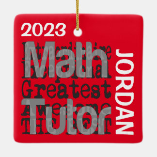 Adorno De Cerámica Math Tutor Extraordinaire PERSONALIZADO
