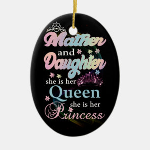 Adorno De Cerámica Mather y su hija son su reina,