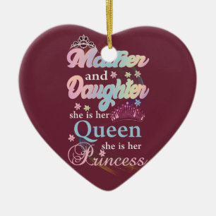 Adorno De Cerámica Mather y su hija son su reina,