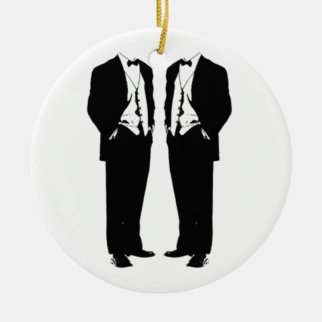 Adorno De Cerámica Matrimonio homosexual (Frente)