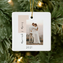 Matrimonio simple y foto merry recién casados