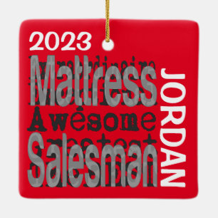 Adorno De Cerámica Mattress Salesman Extraordinaire PERSONALIZADO