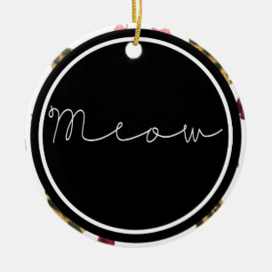 Adorno De Cerámica Maullido de los gatos