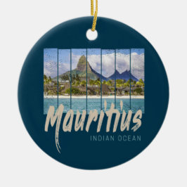 Adorno De Cerámica Mauritius Indian Ocean vintage beach souvenir
