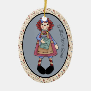 Adorno De Cerámica May "A Mother's Love" Annie Ornament
