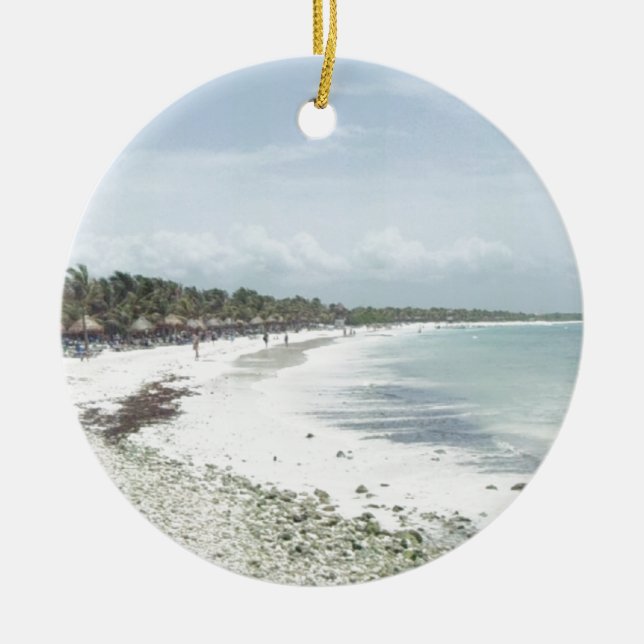 Adorno De Cerámica Maya de Riviera (Frente)