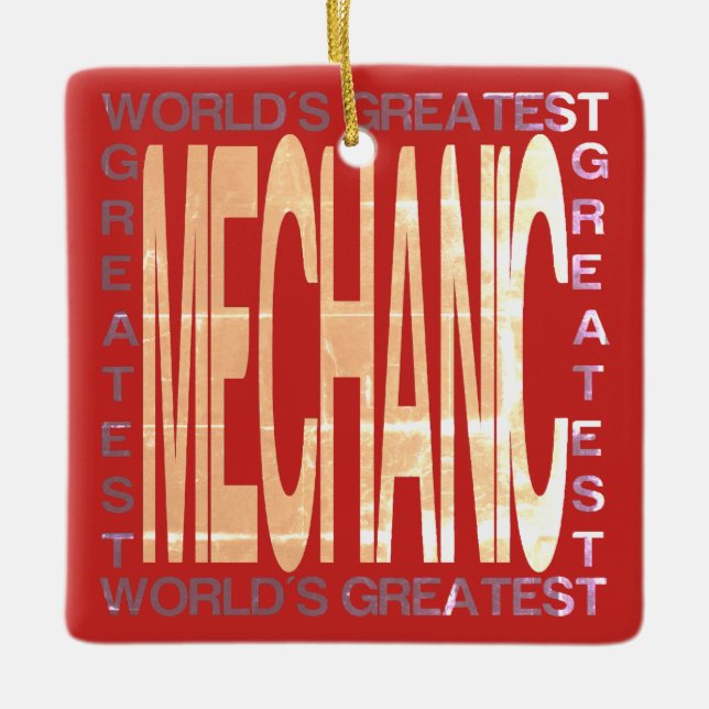 Adorno De Cerámica Mayor mecánico del mundo (Anverso)