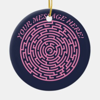 Adorno De Cerámica Maze circular
