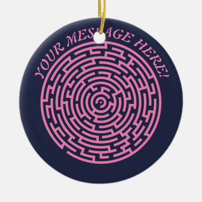 Adorno De Cerámica Maze circular (Frente)