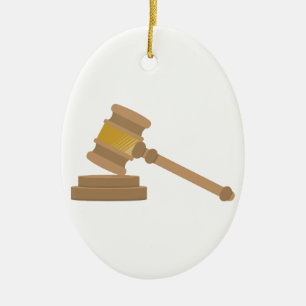 Adorno De Cerámica Mazo de los jueces
