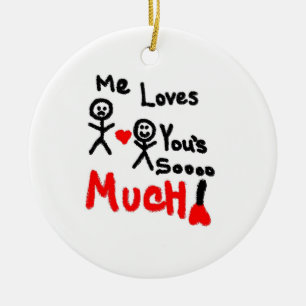Adorno De Cerámica Me Ama Tu Personalizado