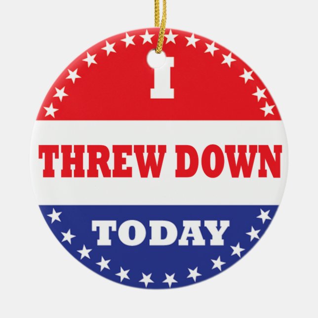 Adorno De Cerámica Me Arrojé Hoy (Frente)